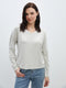 V-Neck Plain Long Sleeve Women's T-Shirt